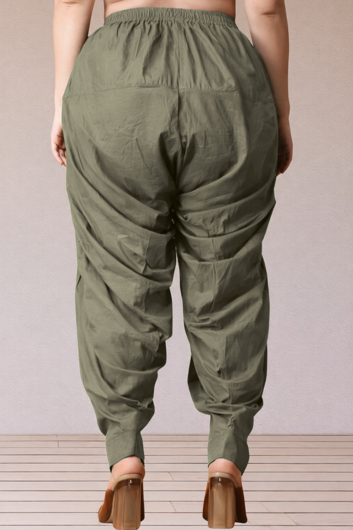 Dusty Grey Cotton Patiala Salwar Pants