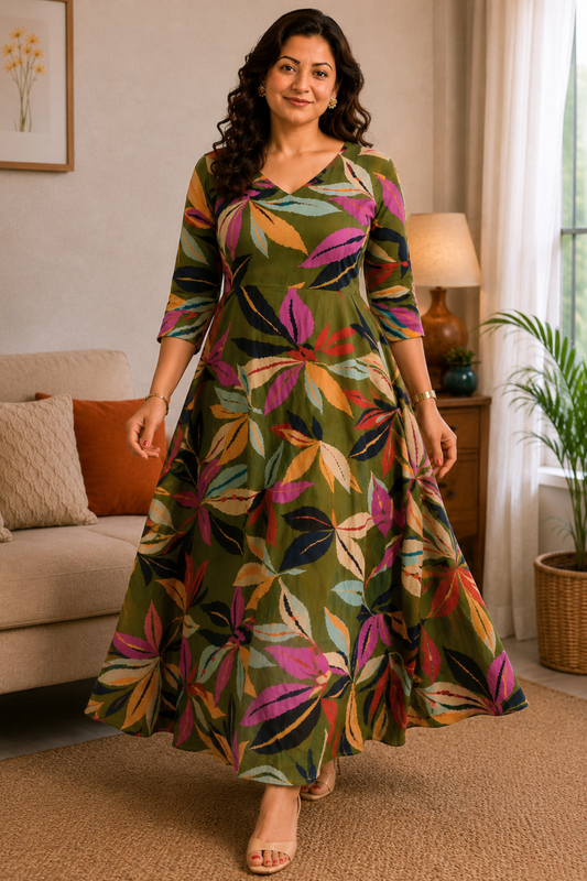 Olive Meadow Summer Dress With Pockets