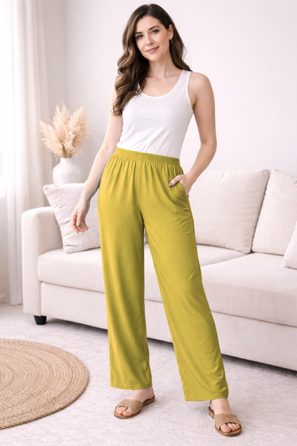 Olive Rayon Kurti Pant
