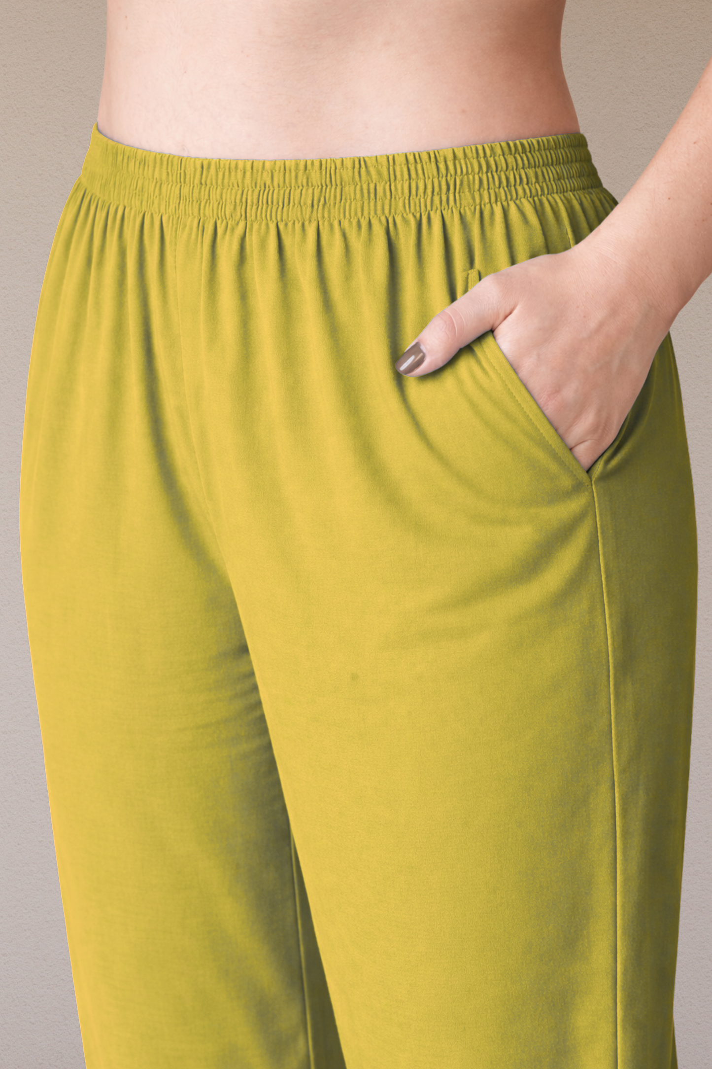 Olive Rayon Kurti Pant