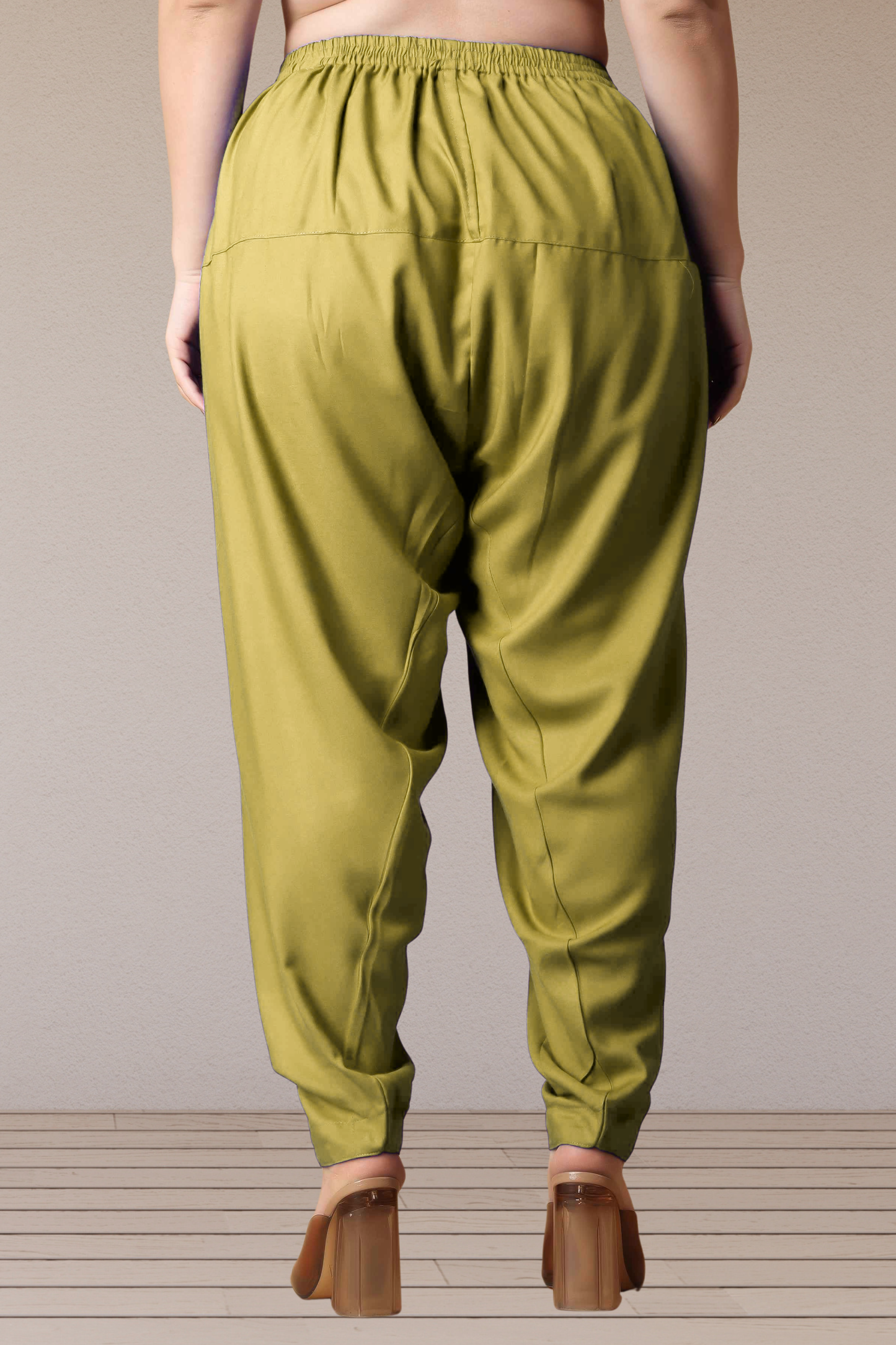 Olive Straight Rayon Salwar Pants