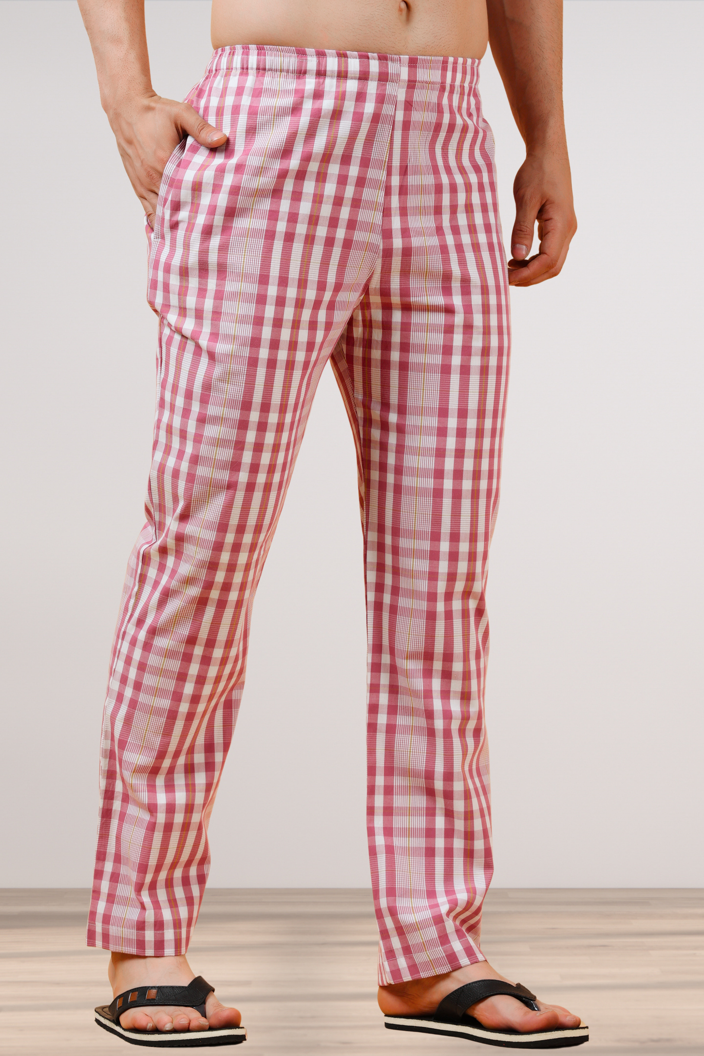 Onion Checked  Cotton Pant Pajama