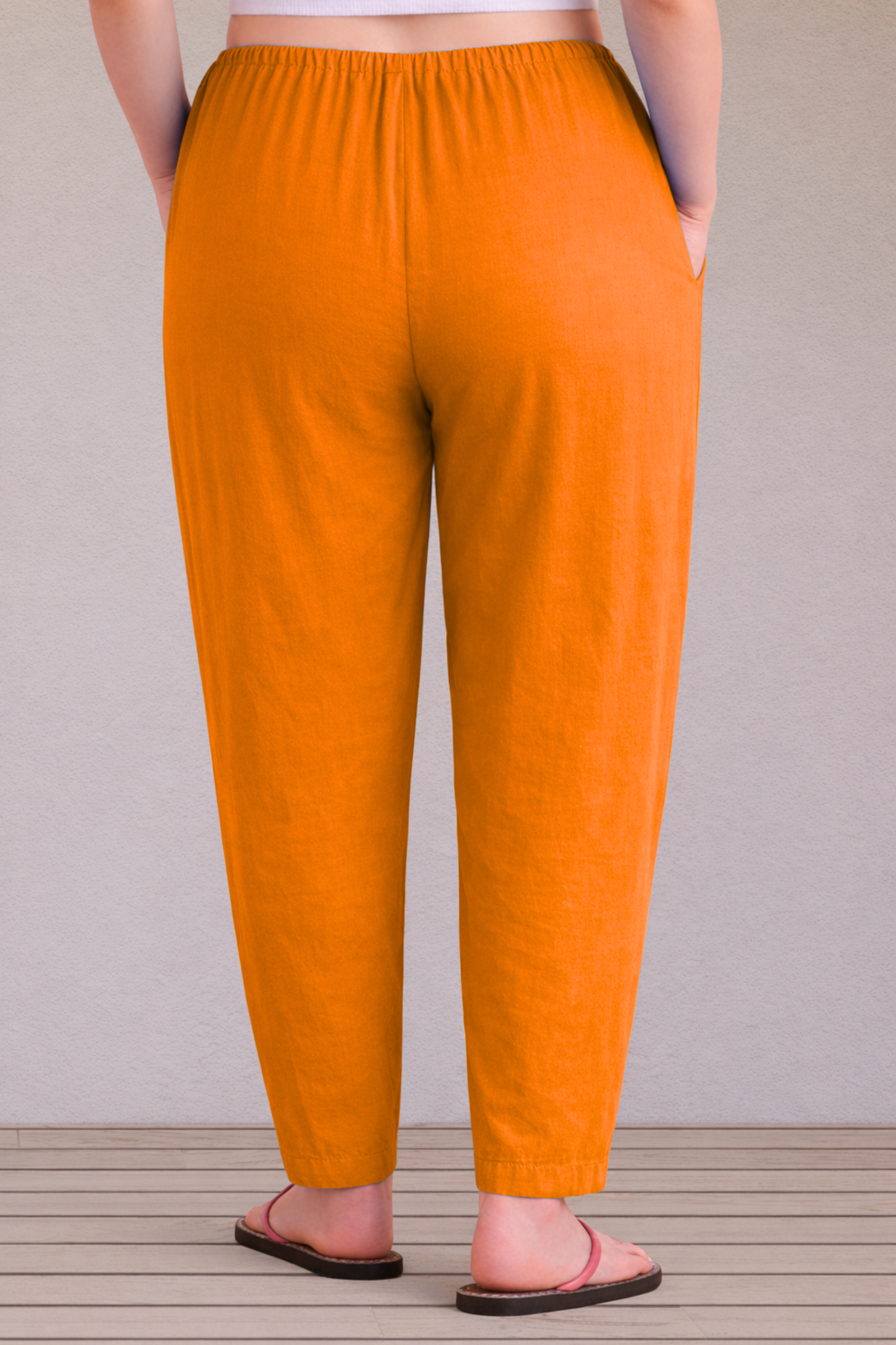 Orange Easy Fit Cotton Maternity Salwar