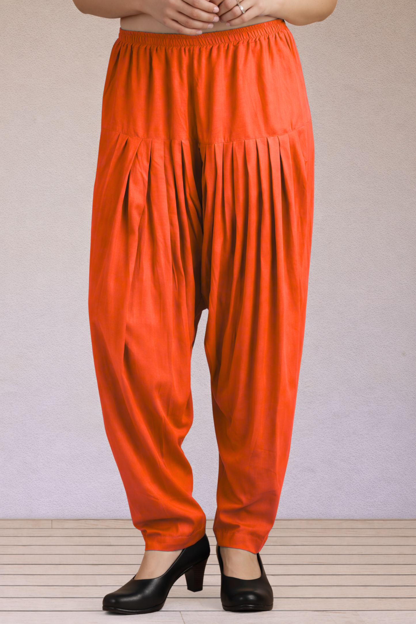 Orange Easy Fit Rayon Salwar