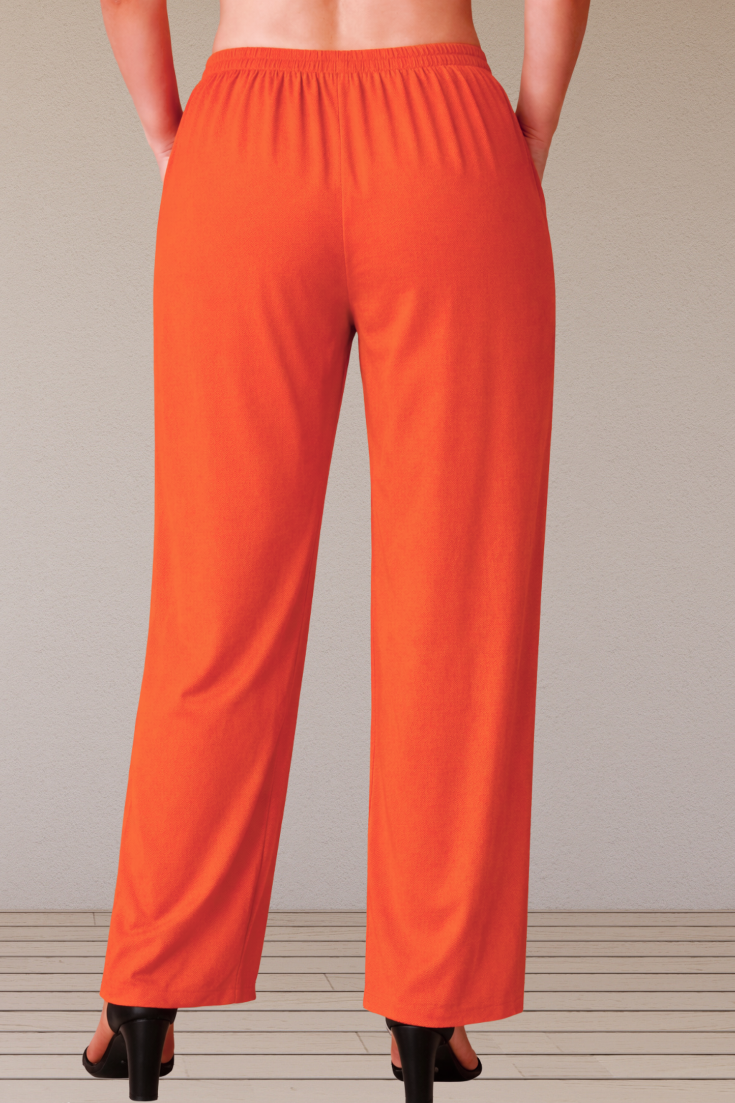 Orange Rayon Kurti Pant