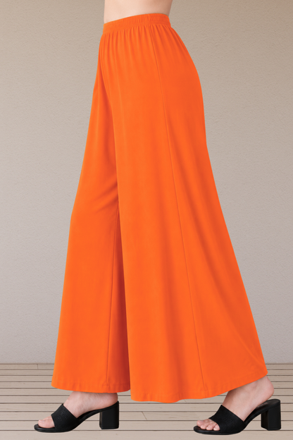 Orange Rayon Skirt Palazzo