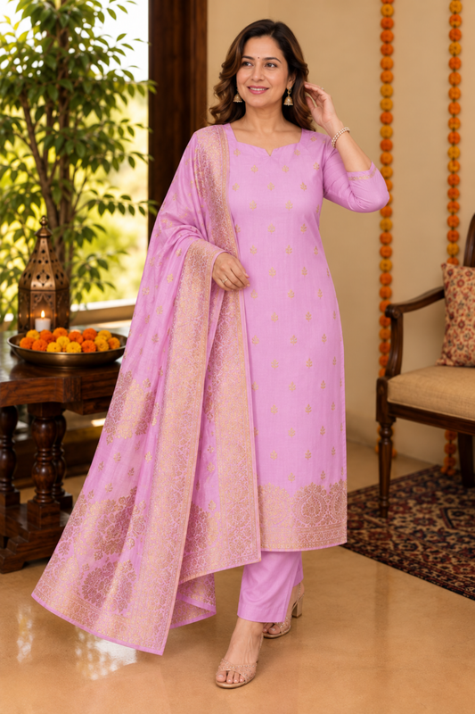 Orchid Bliss Fancy Suit Set