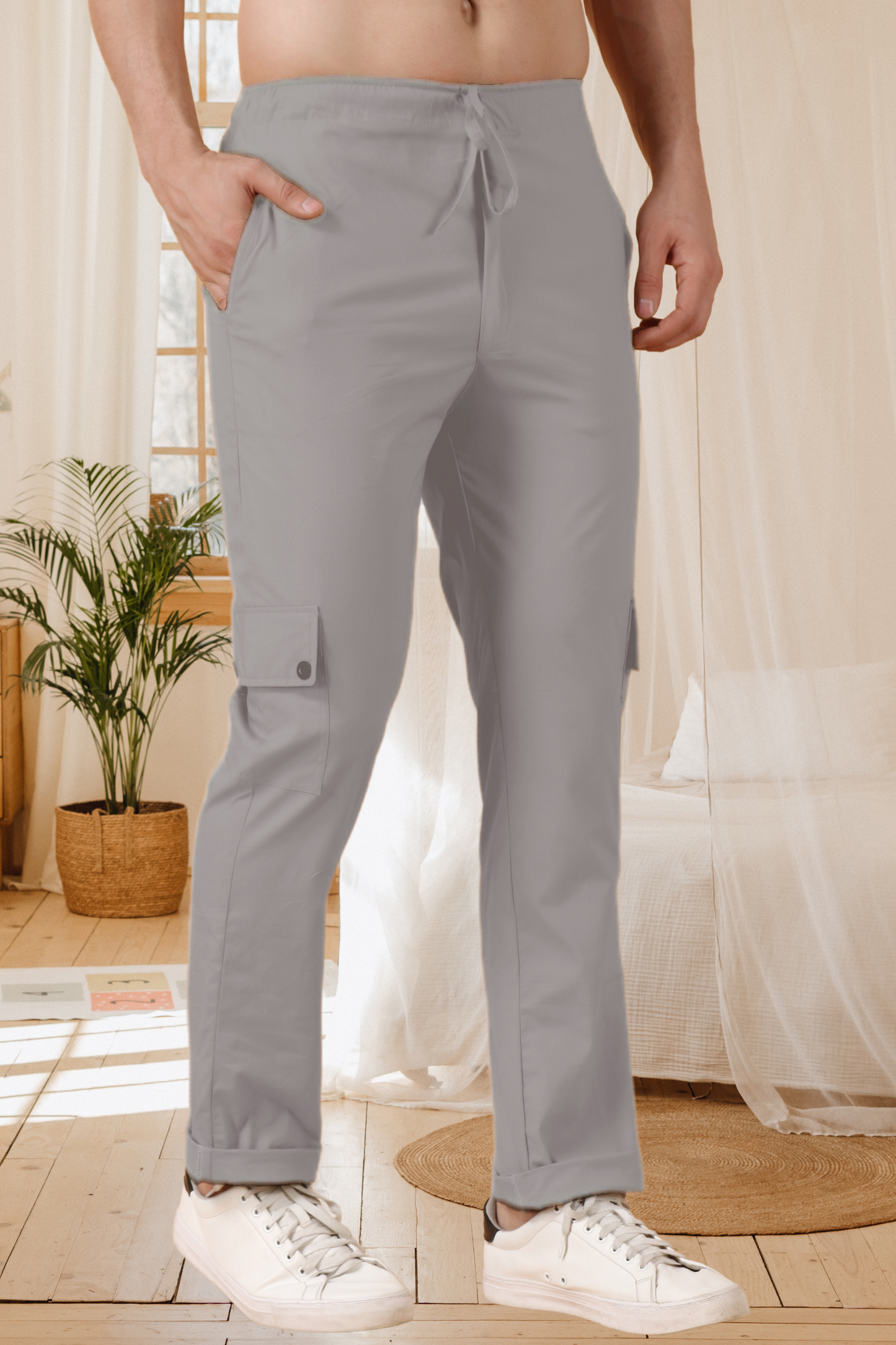 Light Grey Cotton Cargo