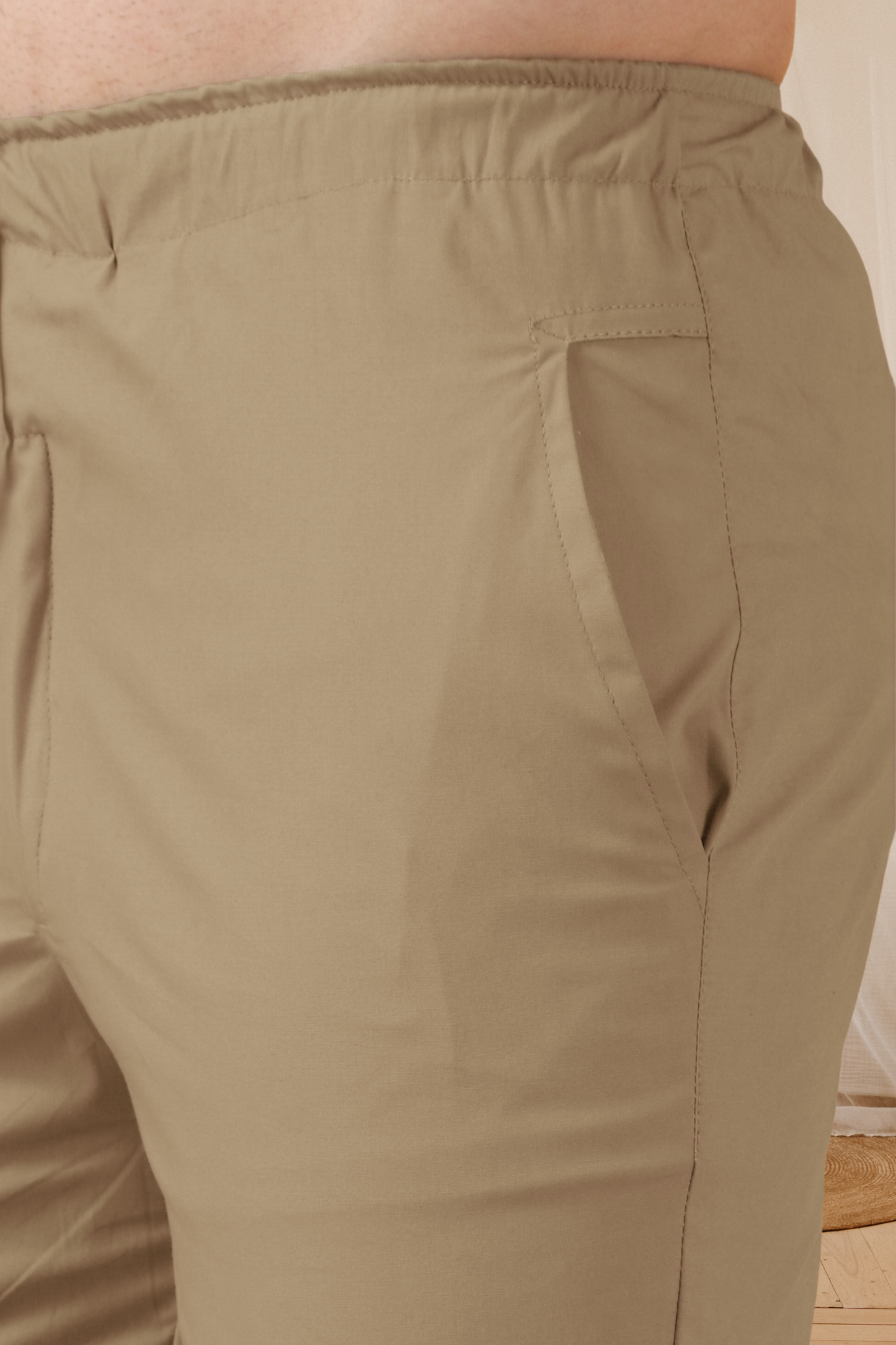 Camel Beige Cotton Cargo