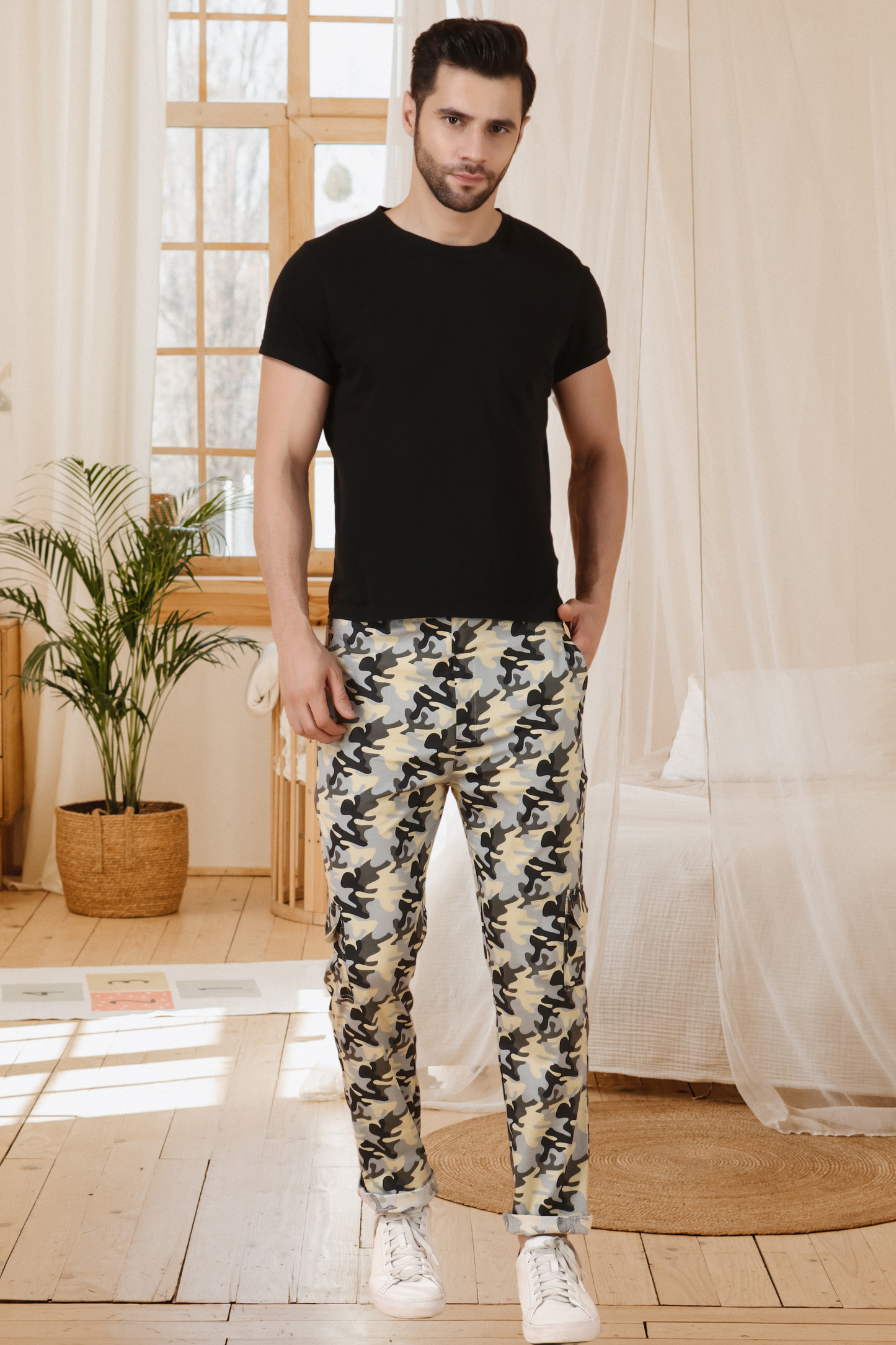 Buy Plus Size ​Multi Printed Cargo At Apella | Sizes XS to 10 XL | India | Free Delivery | Customized