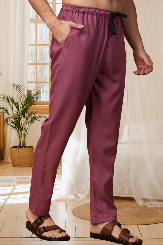 Buy Plus Size ​Dusty Plum Comfort Cargo At Apella | Sizes XS to 10 XL | India | Free Delivery | Customized