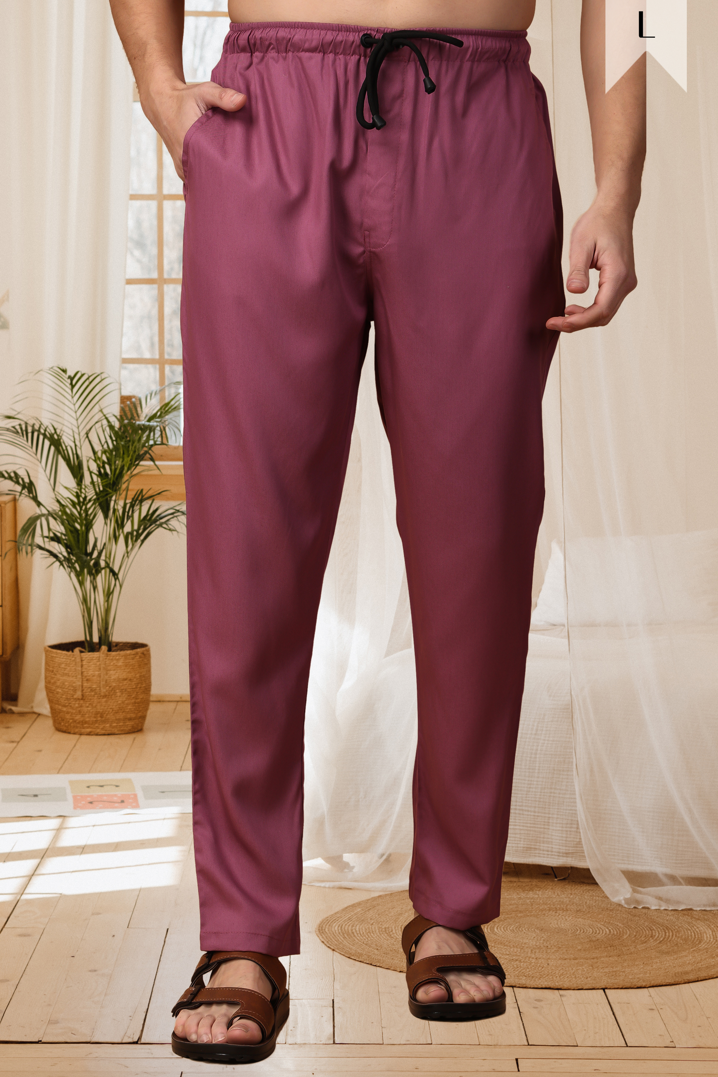 Buy Plus Size ​Dusty Plum Comfort Cargo At Apella | Sizes XS to 10 XL | India | Free Delivery | Customized