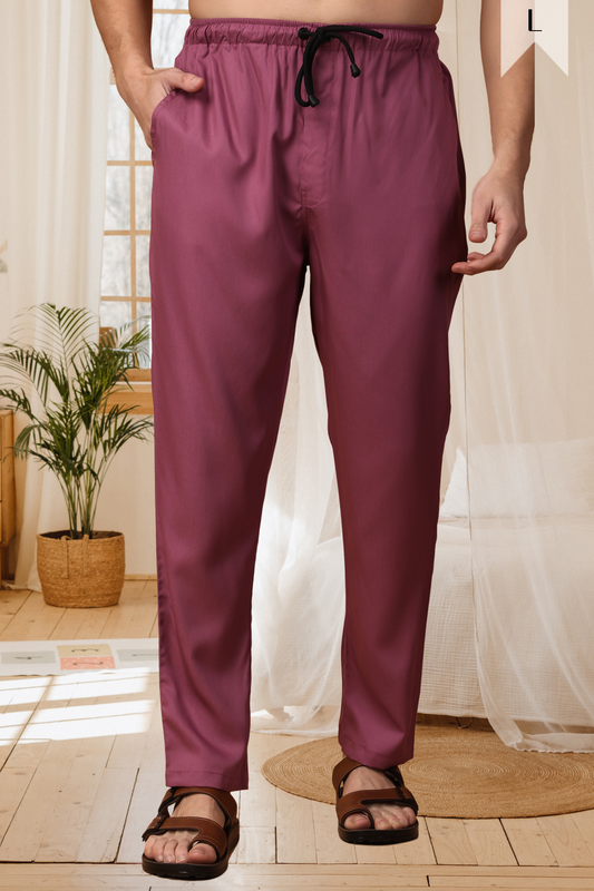 Buy Plus Size ​Dusty Plum Comfort Cargo At Apella | Sizes XS to 10 XL | India | Free Delivery | Customized