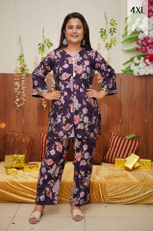 Purple Mystic Modal Co-ord Set