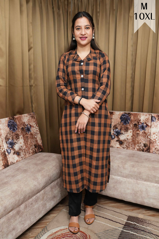 Rusty Maple Woollen Kurta