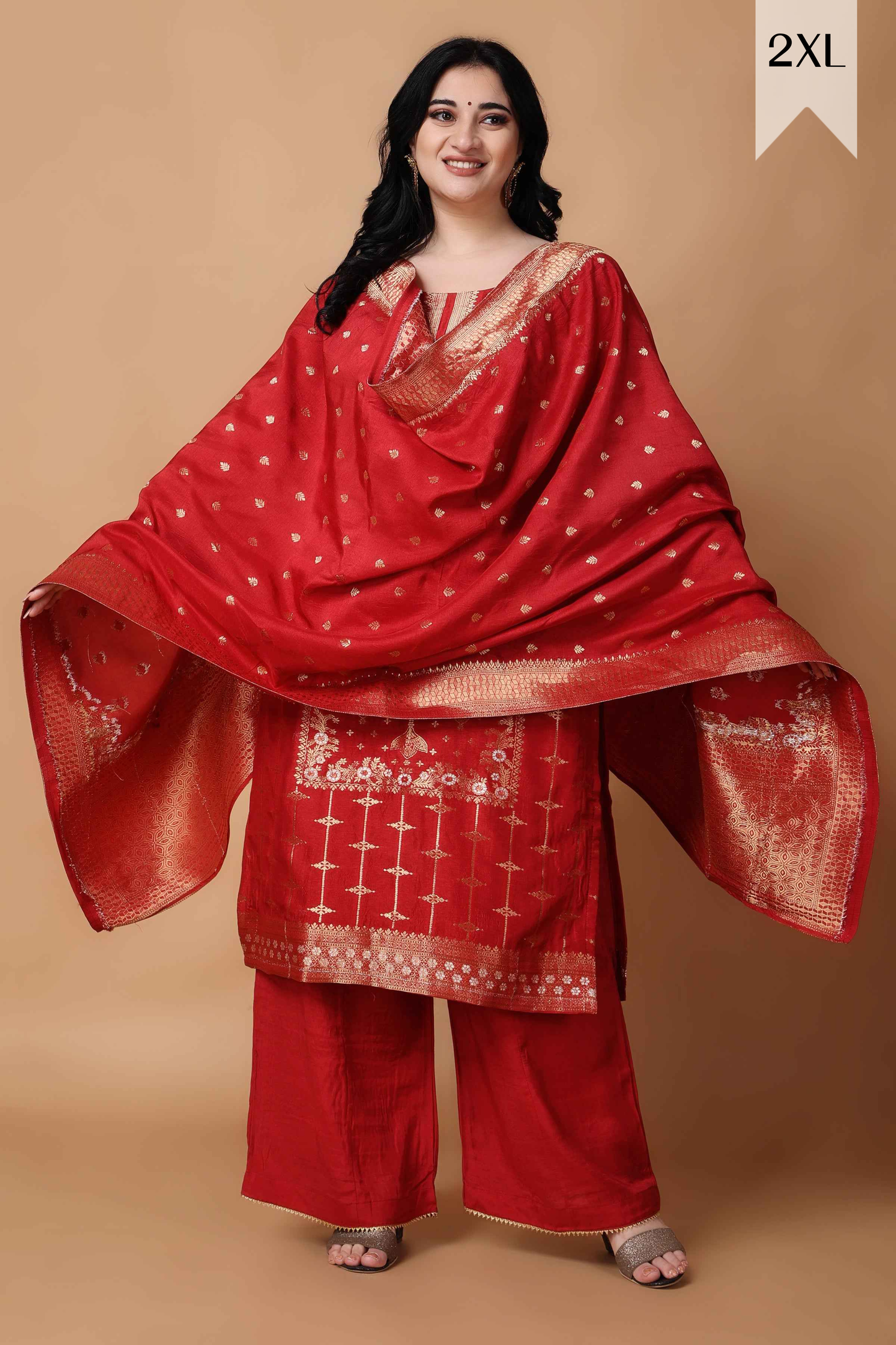 Vintage Charm Jacquard Silk Suit