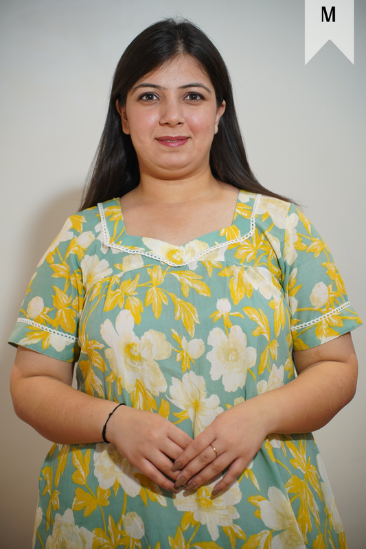 Mint Meadow Cotton Night Gown