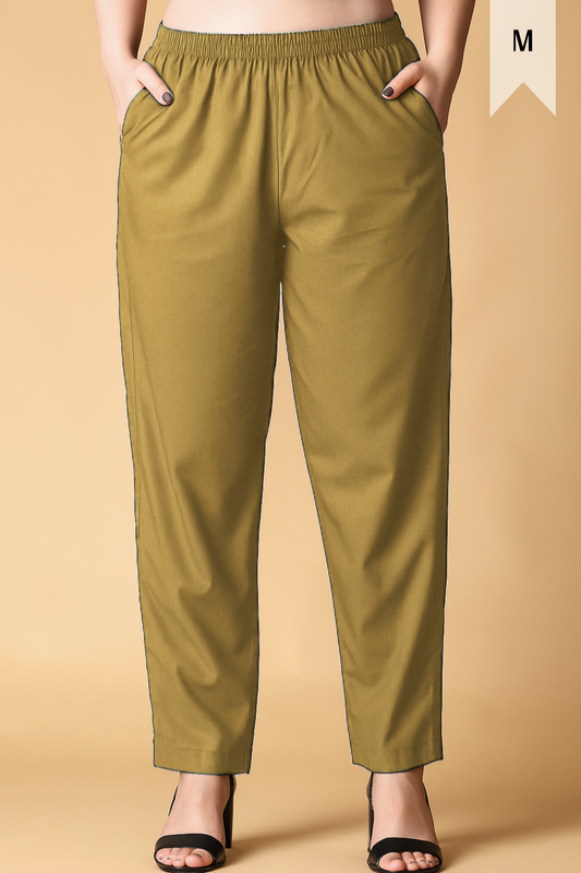 Dark Beige Cotton Kurti Pant