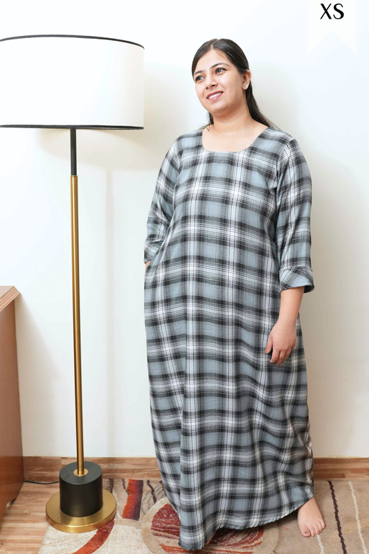 Dreamy Drizzle Woollen Night Gown