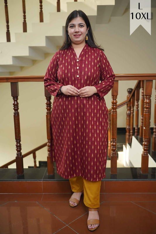 Saffron Maple Woollen Kurta