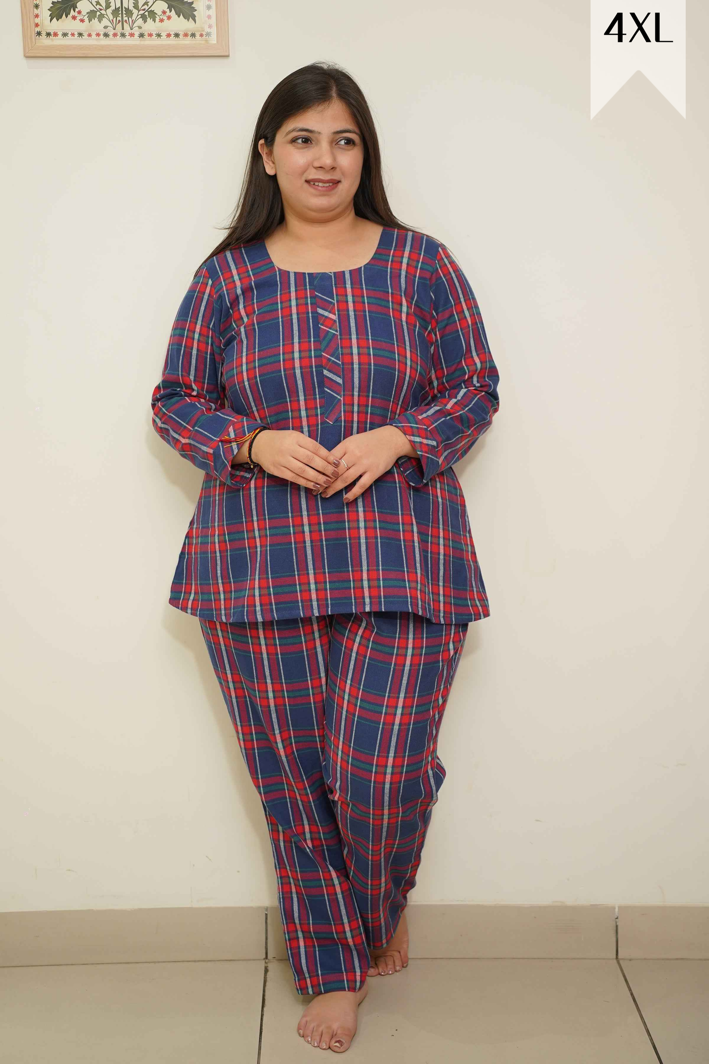 Blue Berry Woollen Night Suit