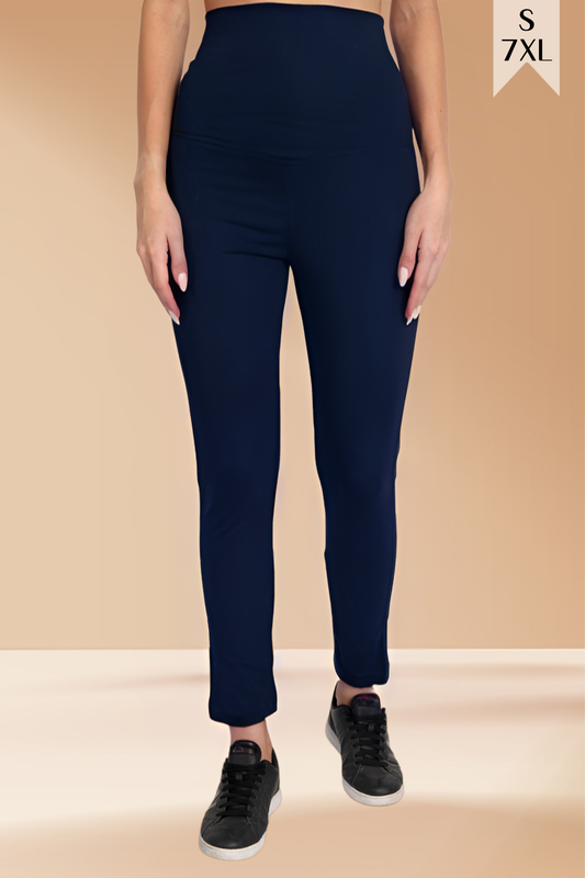 Navy Blue Tummy Tucker Jeggings