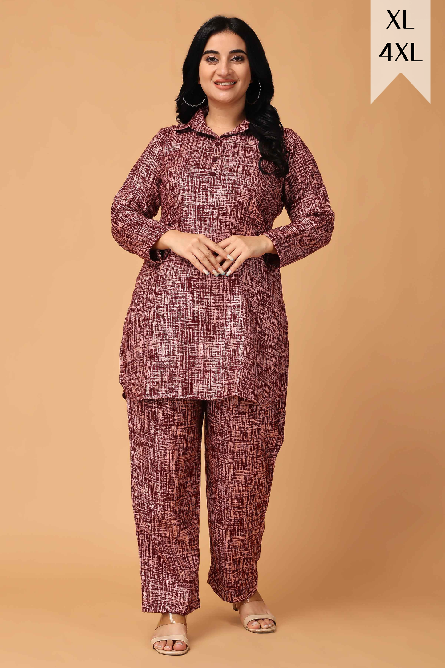 Merlot Embrace Woollen Co-ord Set