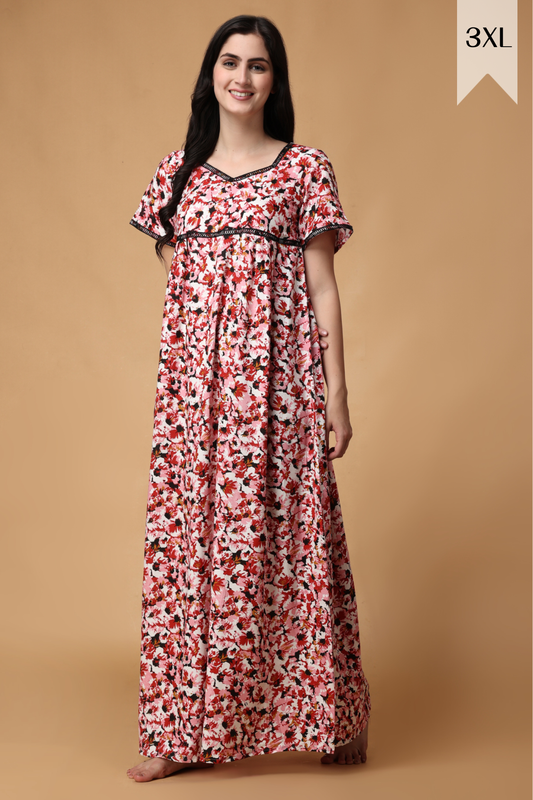 Cherry Blossom Rayon Night Gown
