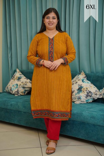 Sunlit Blaze Woollen Kurta Set