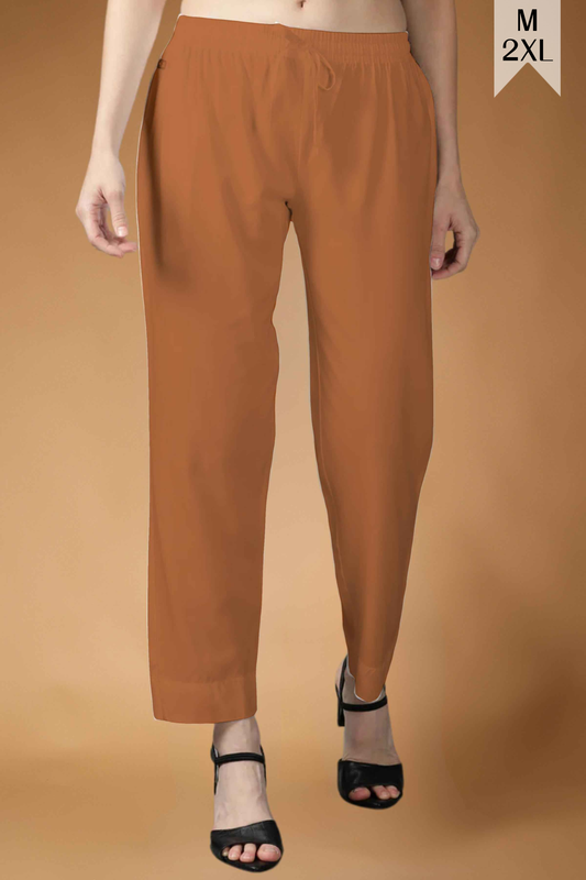 Rust Rayon Kurti Pant