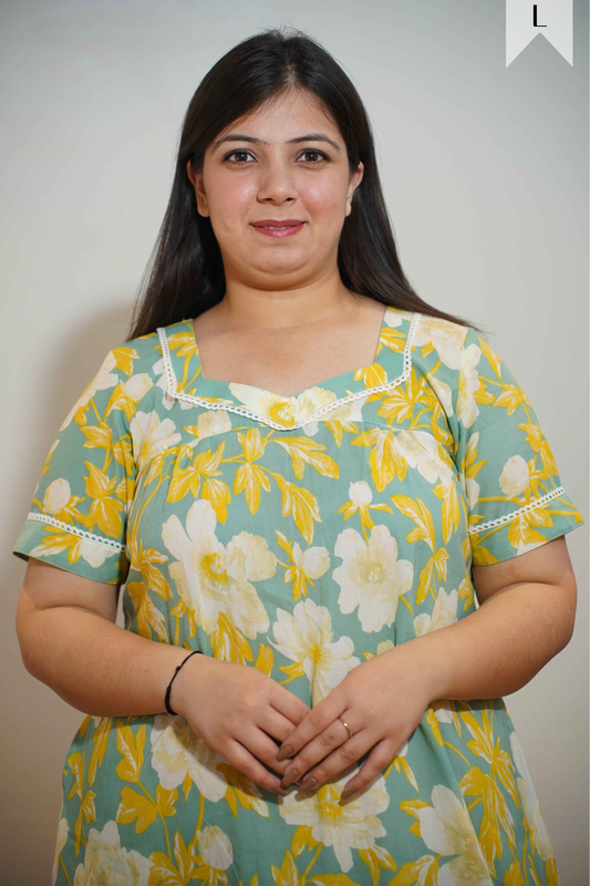 Mint Meadow Cotton Night Gown