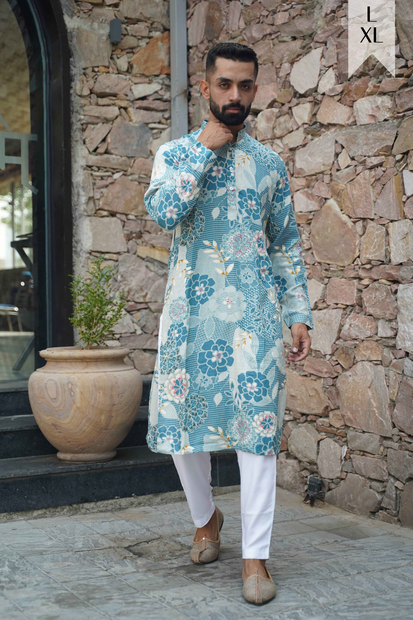 Subtle Elegance Foiled Kurta