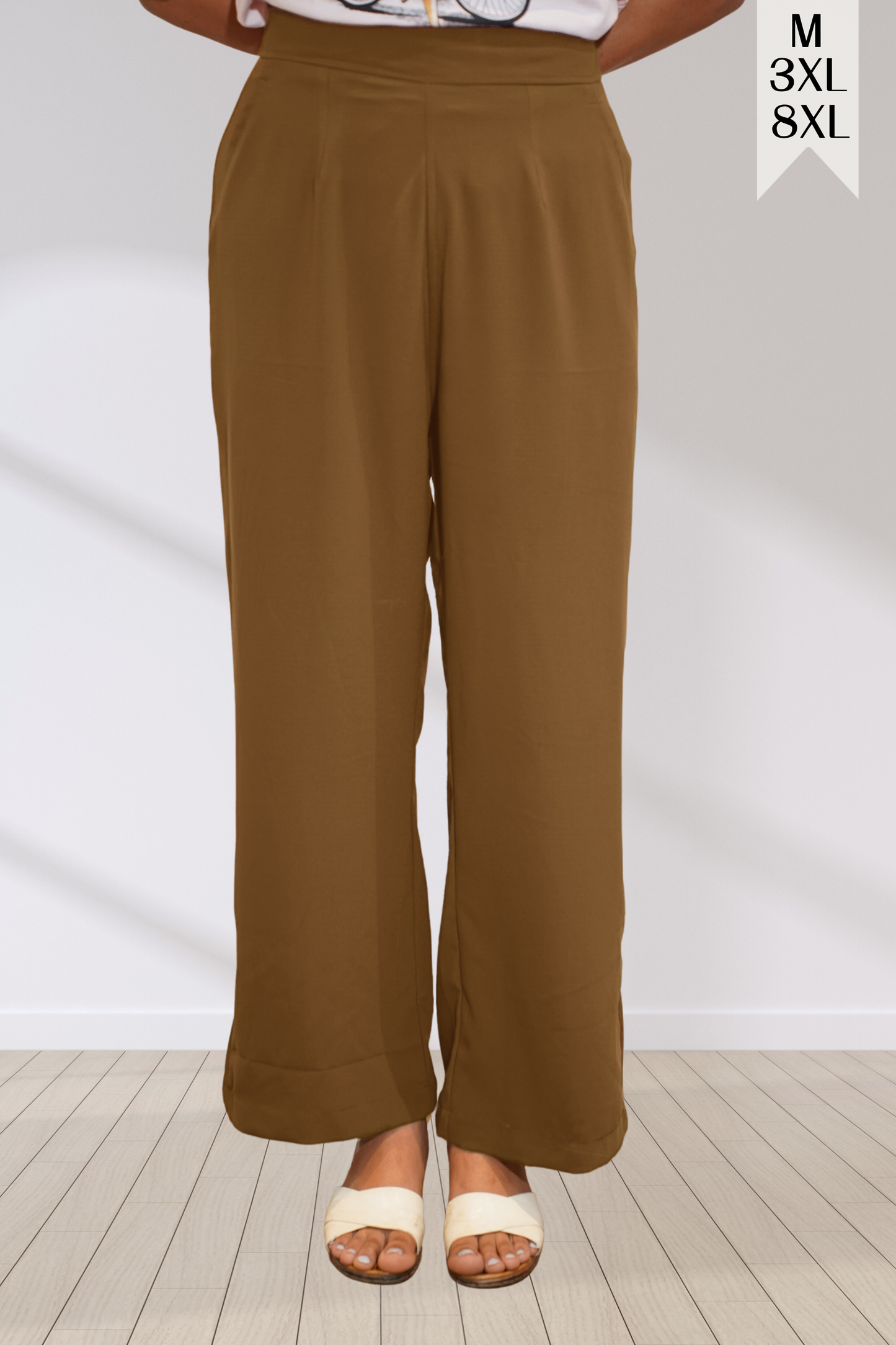 Khakhi All Day Flared Pants