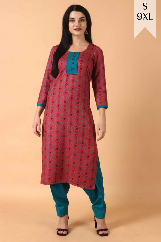 Fruit Cake Woollen Kurta Set