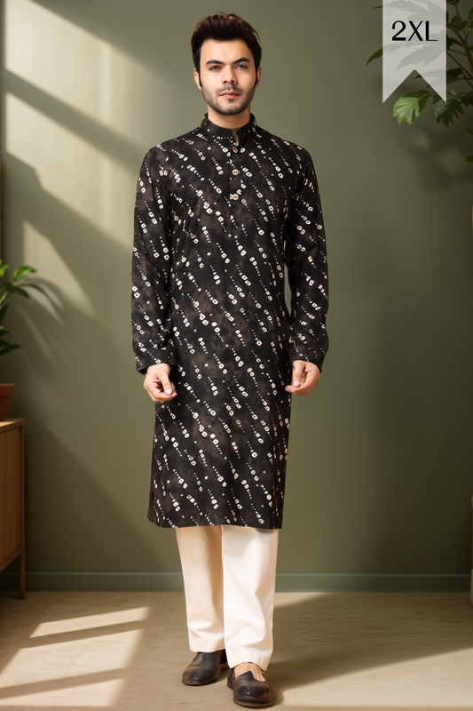 Smoky Swirls Printed Kurta