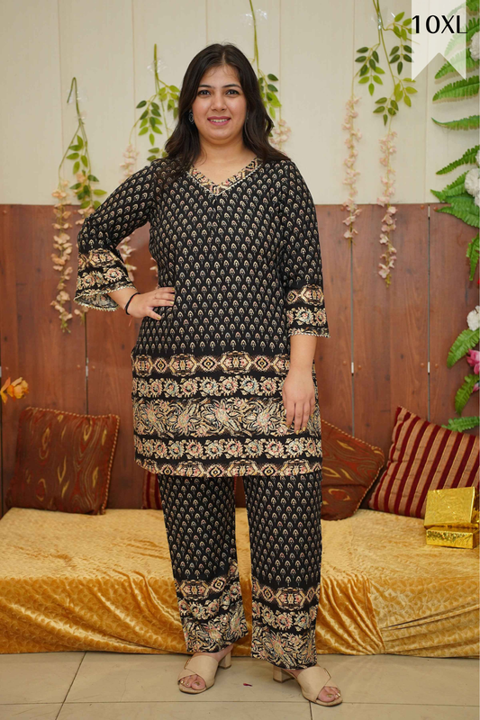 Noir Sparkle Foiled Co-ord Set