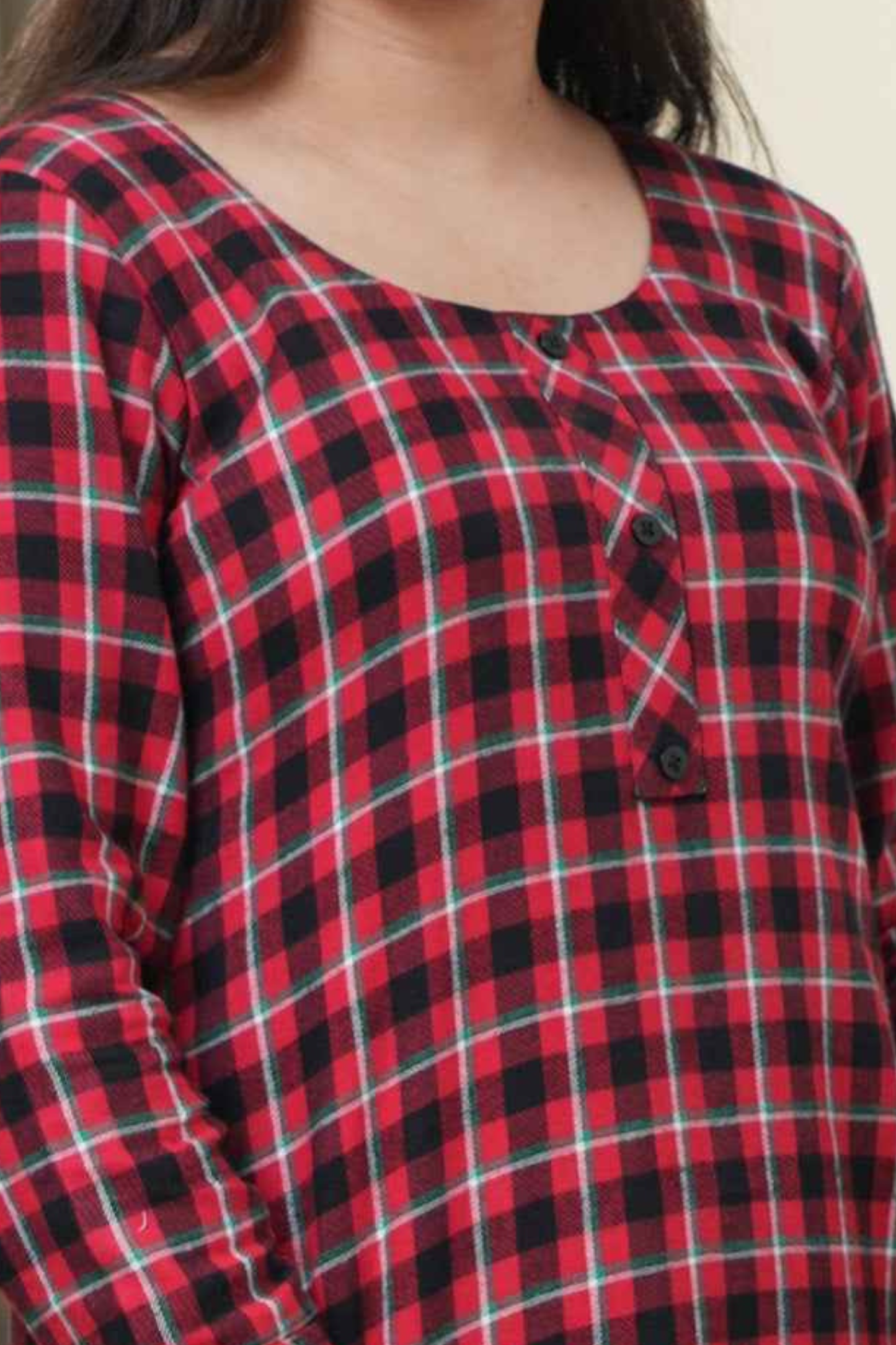 Scarlet Shadow Woollen Night Gown