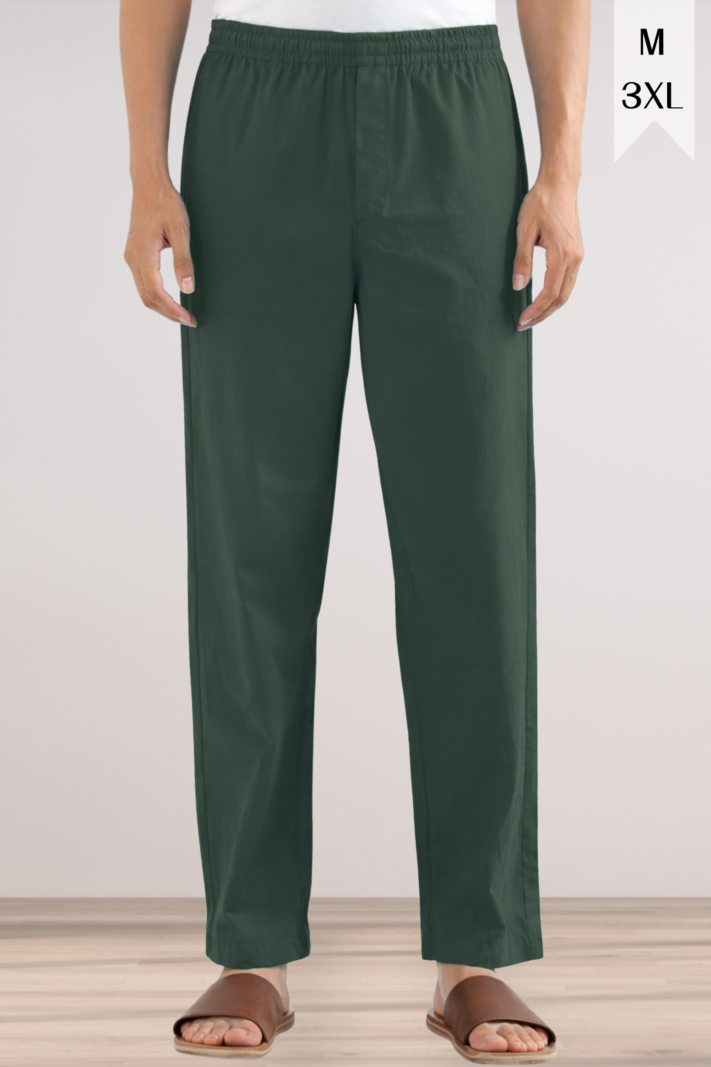 Army Green Cotton Pant Pajama