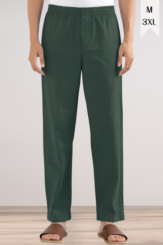 Army Green Cotton Pant Pajama