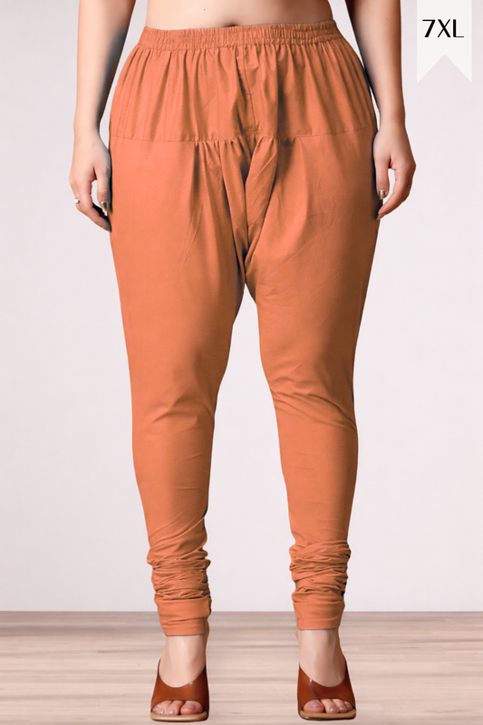 Brick Rayon Churidar Pants