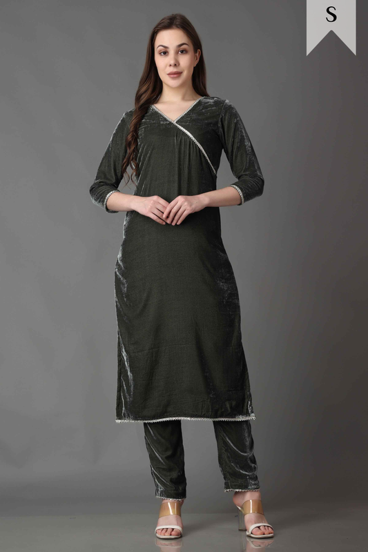 Stellar Green Velvet Suit