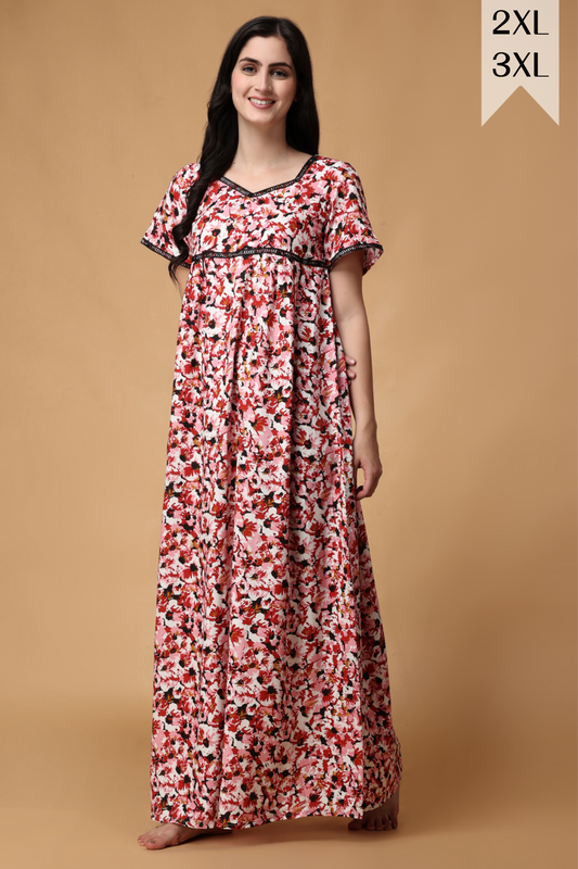 Cherry Blossom Rayon Night Gown