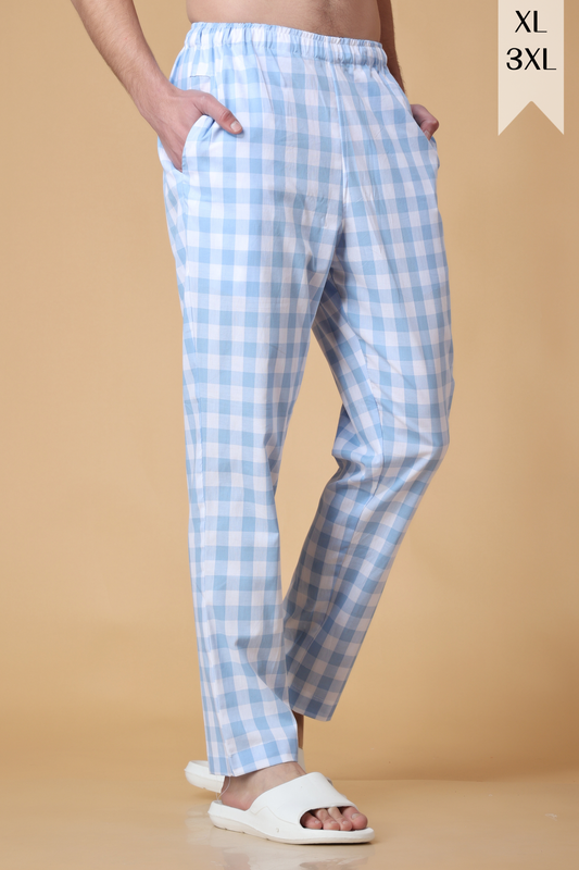 Powder Check Cotton Pant Pajama