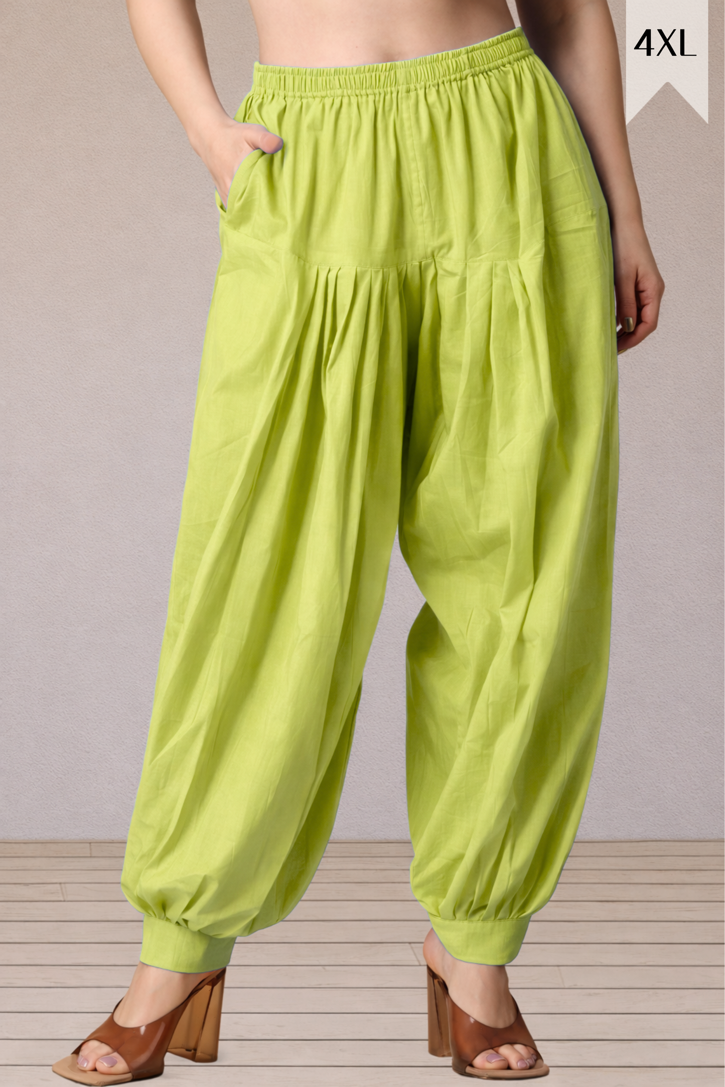 Fluorescent Cotton Afghani Salwar