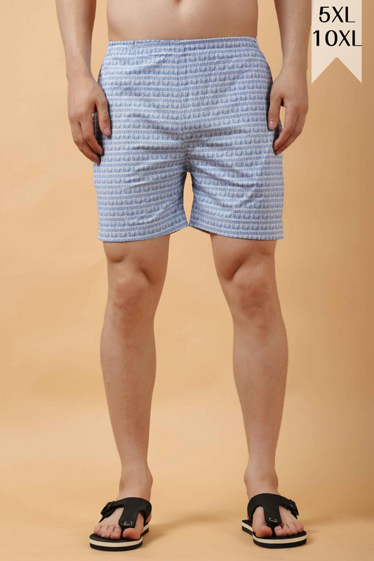 Aruba Blue Poplin Lycra Shorts