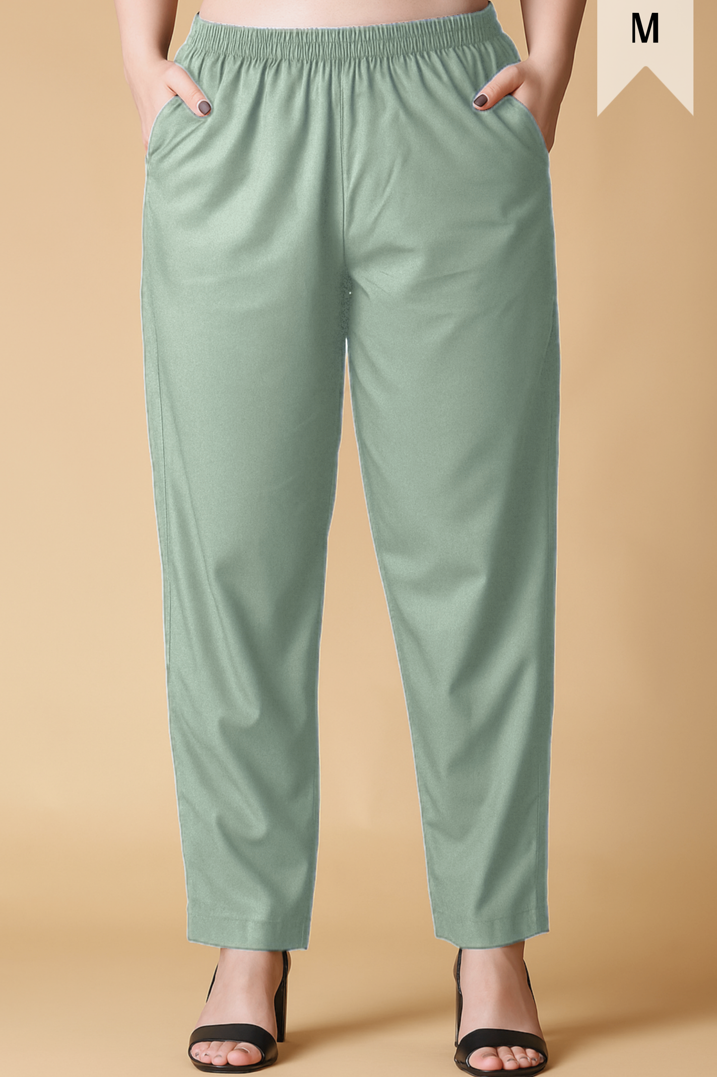 Pista Green Cotton Kurti Pant