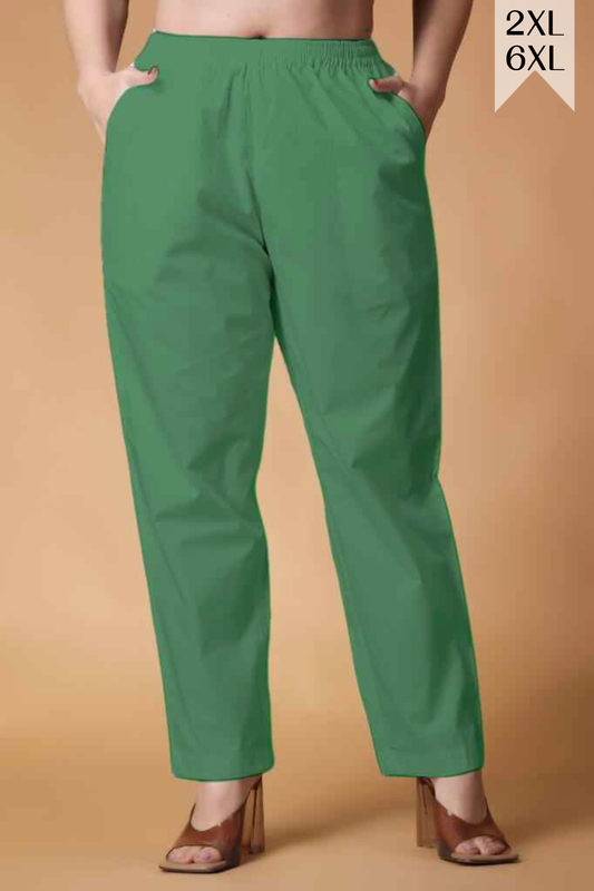 Dusty Green Cotton Kurti Pant