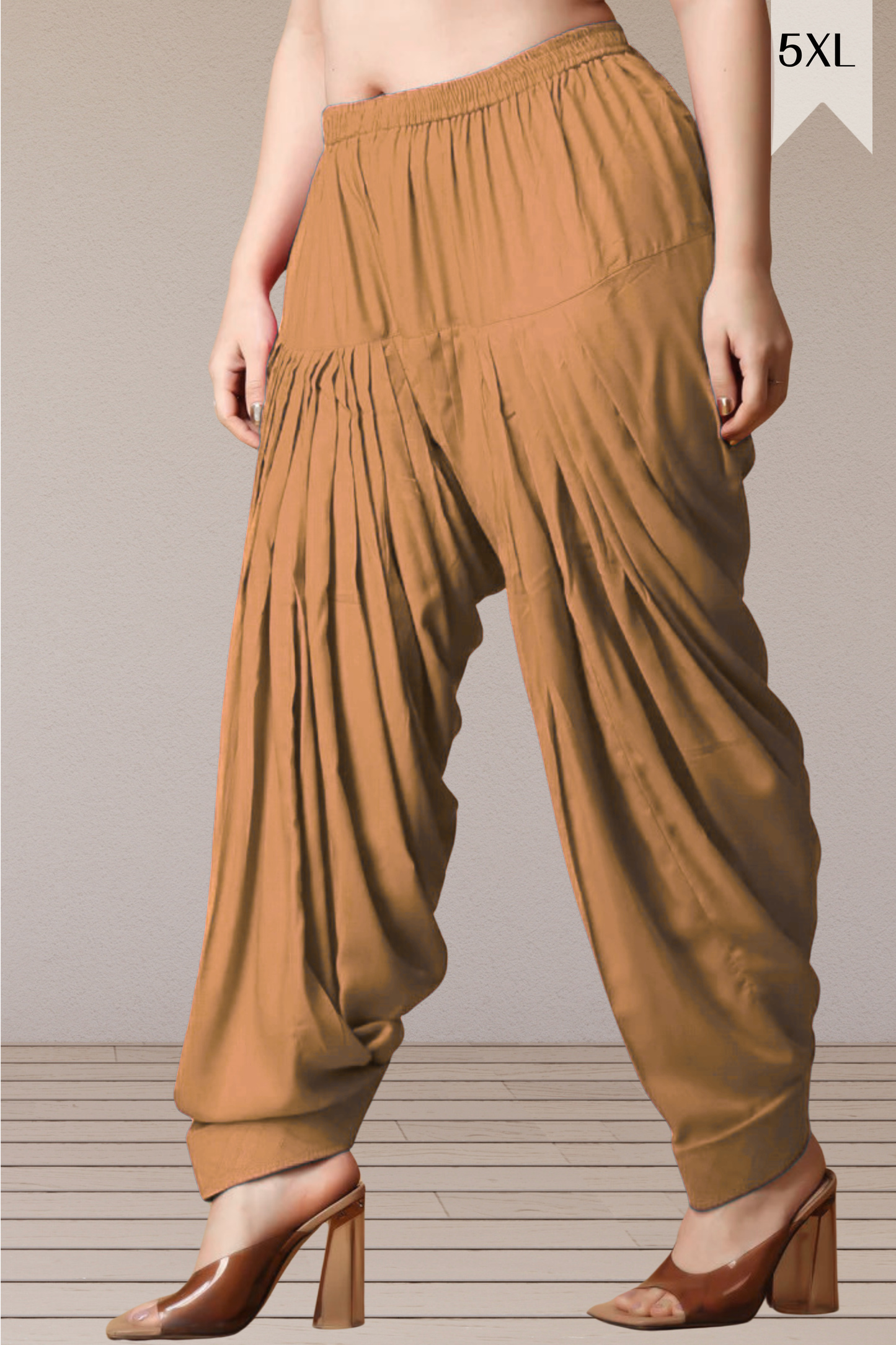 Khaki Rayon Patiala Salwar