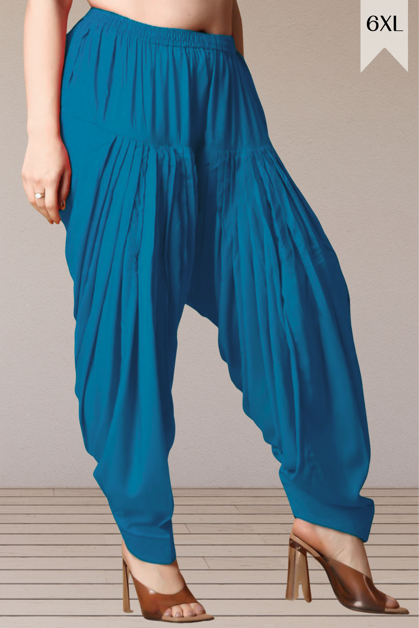 Teal Rayon Patiala Salwar