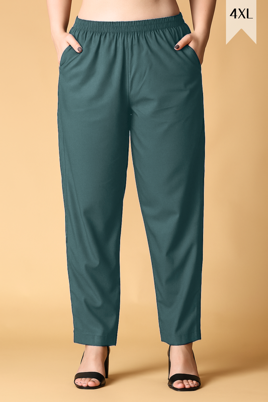 Forest Grey Cotton Kurti Pant